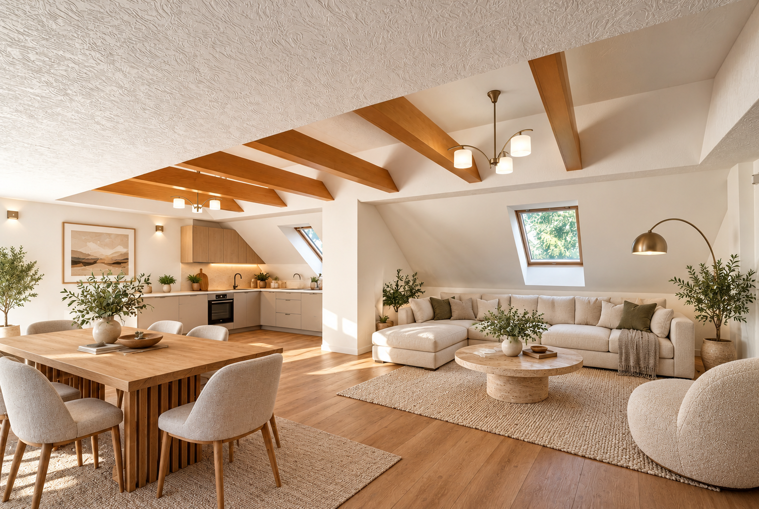 Vizualizace jednoho budoucího apartmánu