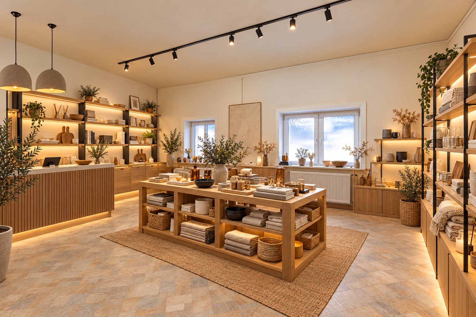 Vizualizace prodejny a showroomu